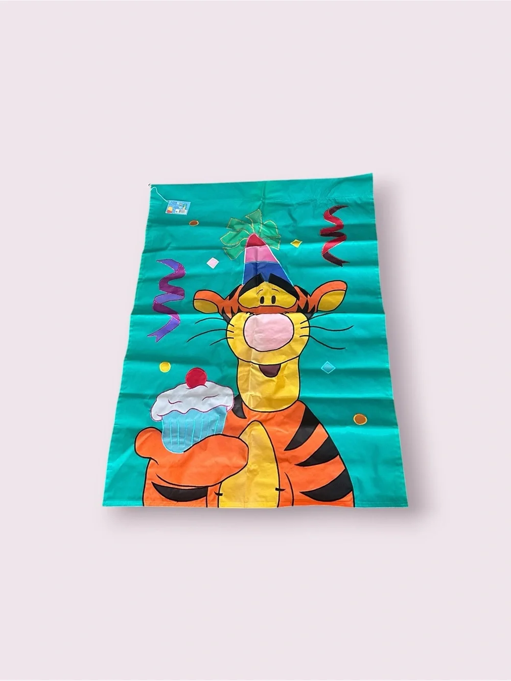 NWT Vintage Disney Winnie The Pooh Tigger Birthday Banner Flag Decor
